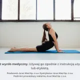Koci grzbiet na macie rozciąga kręgosłup, pomagając w łagodzeniu napięcia.