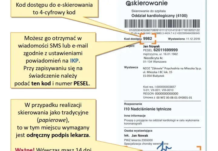 E-skierowanie na rehabilitację: wygląd, ważność, rejestracja bez błędów