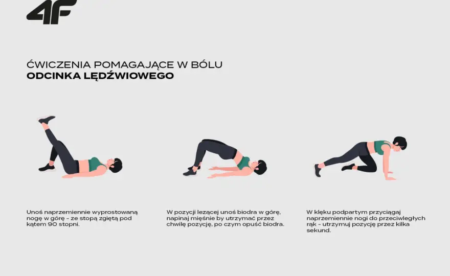 Ćwiczenia na lędźwie - jak zacząć rehabilitację bez pogorszenia bólu
