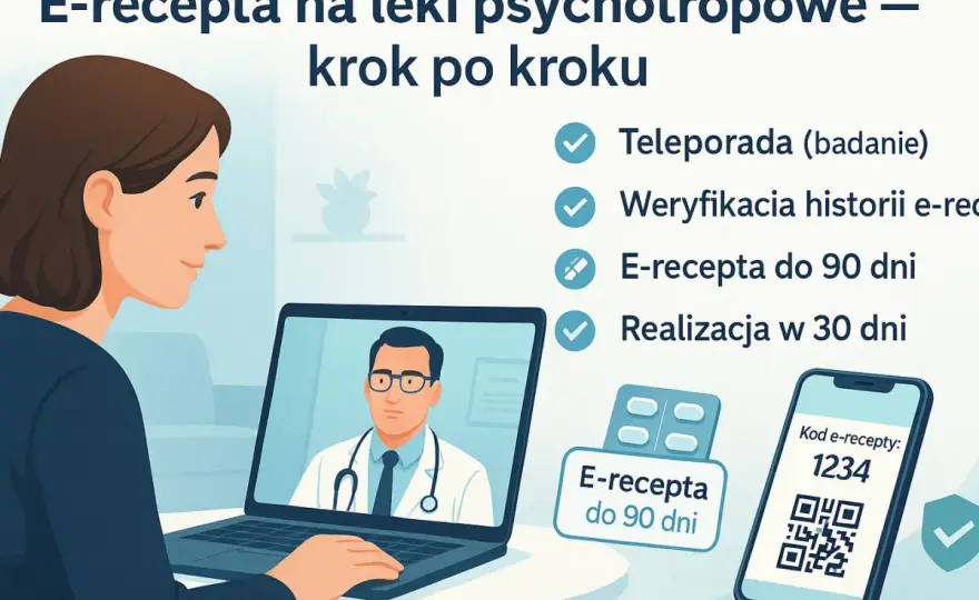 E-recepta na psychotropy: Zawsze 30 dni na realizację. Pełny poradnik