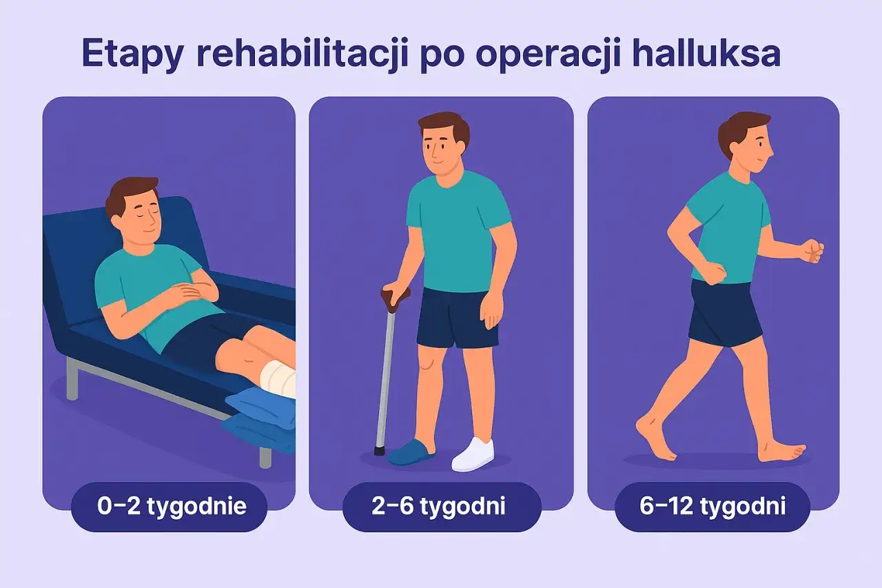rehabilitacja po operacji haluksa etapy
