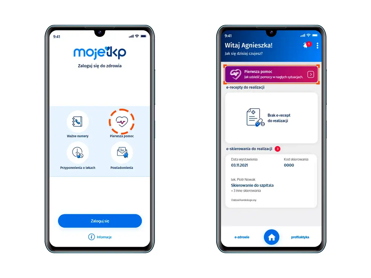 ikony internetowe konto pacjenta mobywatel mojeikp