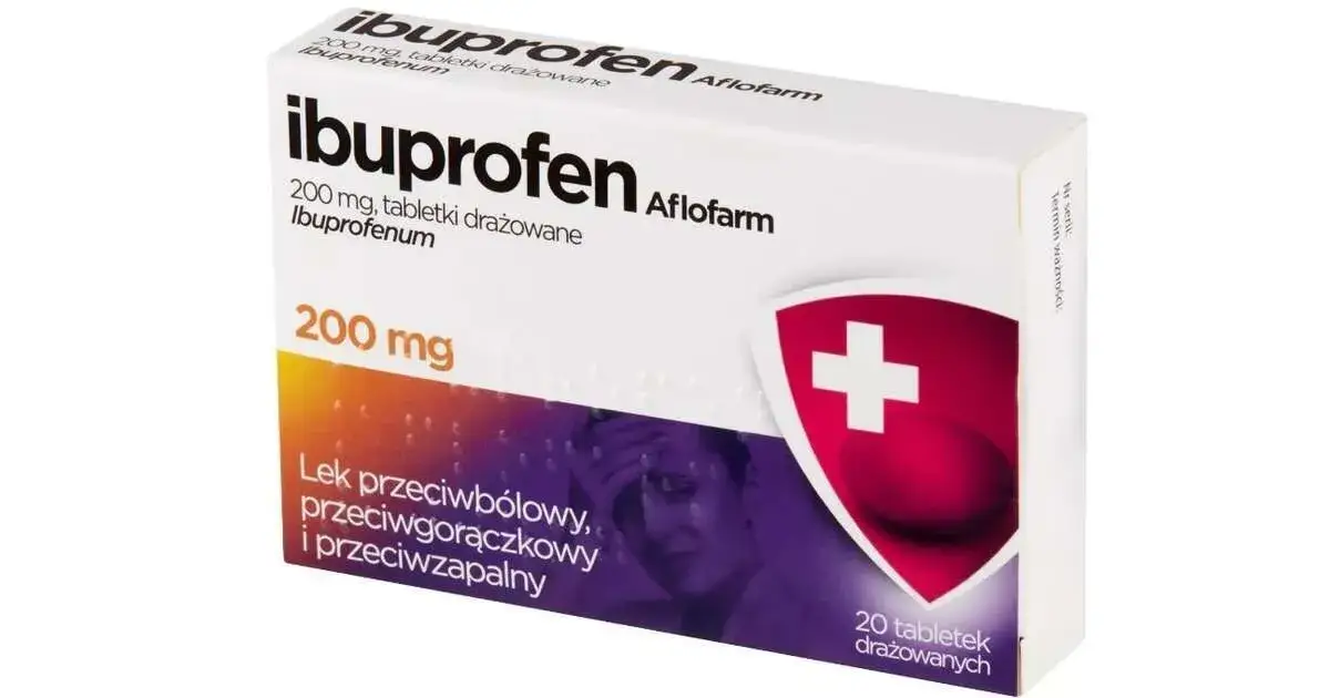 r&oacute;żne opakowania ibuprofenu dawki i formy